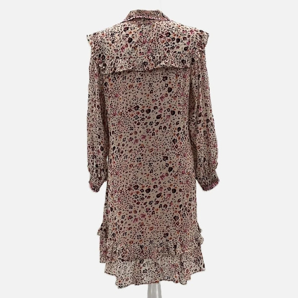 Hale Bob Joan Abstract Floral Print Tiered Ruffle Dress - Size Small - Picture 4 of 7